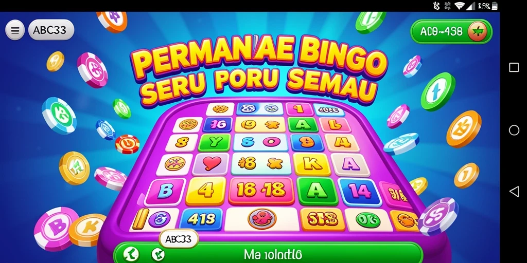 Tangkapan layar gameplay ABC33 menampilkan suasana Bingo yang seru dan interaktif.