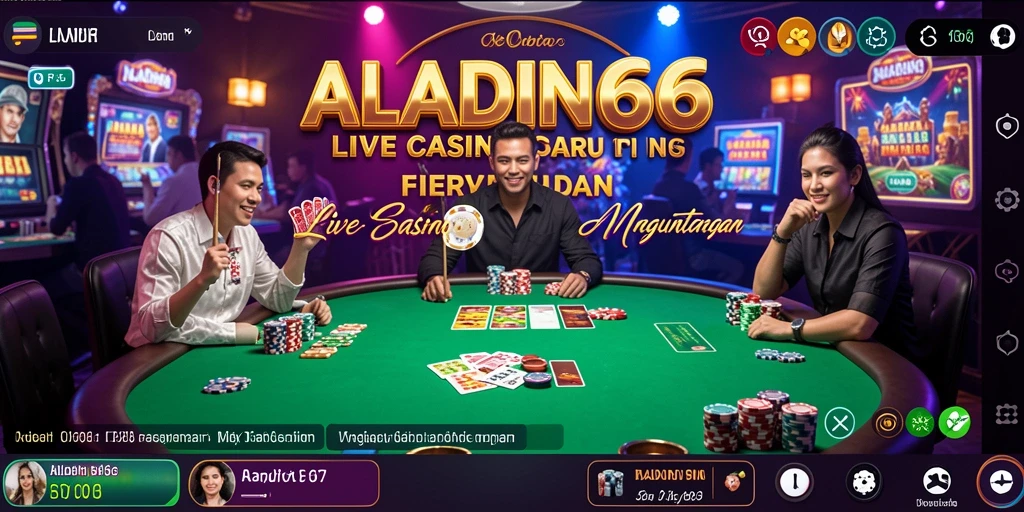 Tampilan gameplay Live Casino yang menarik dan interaktif di ALADIN66.