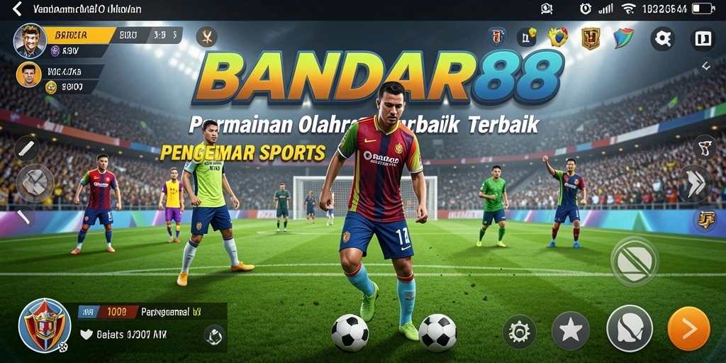 Tangkapan layar utama BANDAR88 menampilkan aksi olahraga yang mendebarkan.