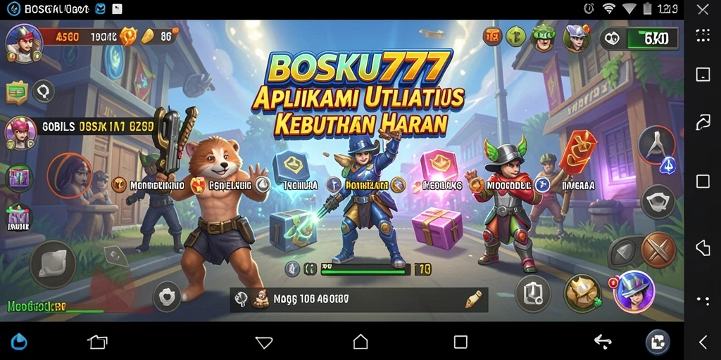 Tampilan antarmuka sederhana dan efektif dari BOSKU777.