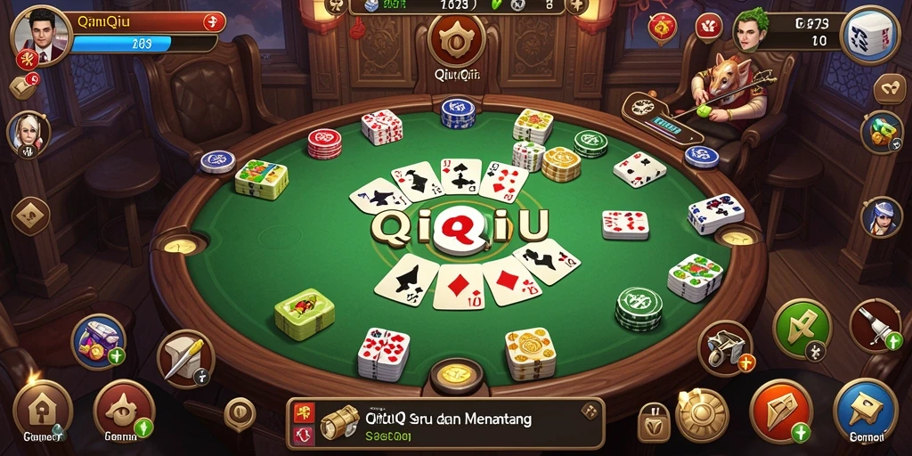 Tangkapan layar dari gameplay seru D73 yang menampilkan aksi QiuQiu.