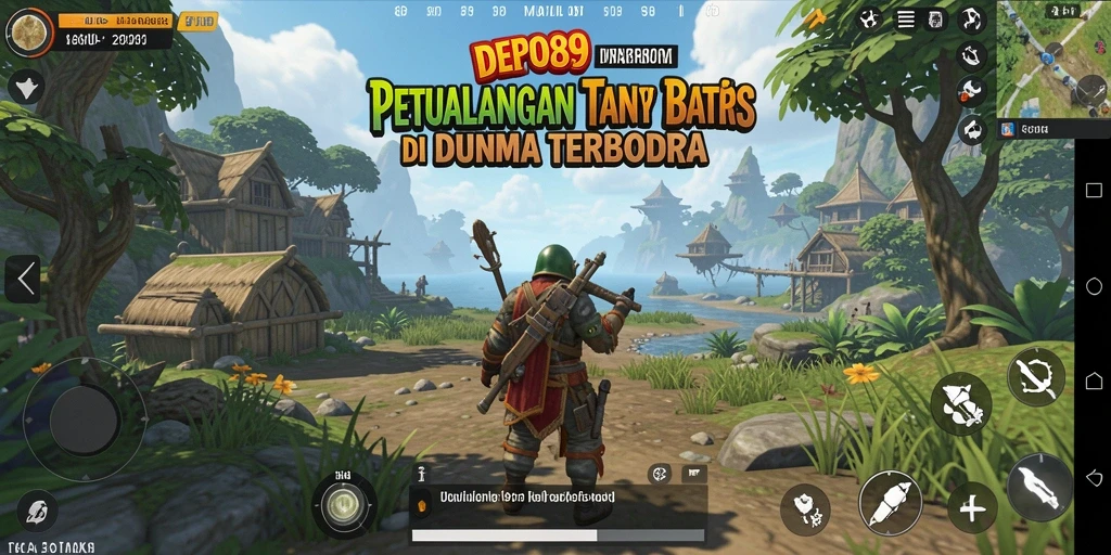 Tampilan gameplay DEPO89 yang menakjubkan dalam dunia terbuka.