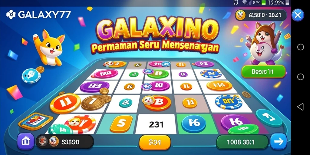 Screenshot pertandingan Bingo dengan tampilan permainan mengasyikkan.