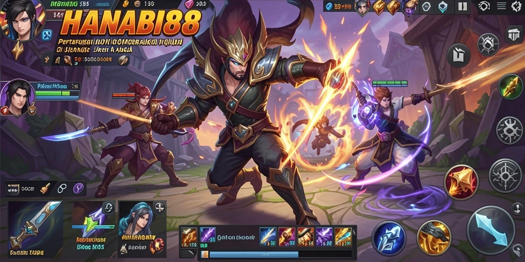 Tampilkan aksi mendebarkan dalam gameplay MOBA yang intens.