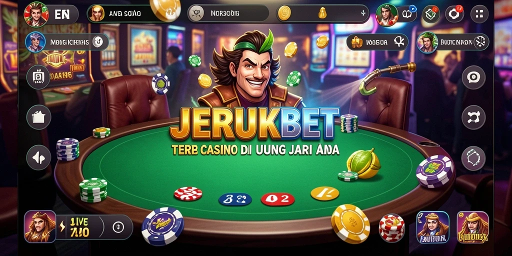 Tampilan gameplay Live Casino JERUKBET yang dinamis dan menarik.