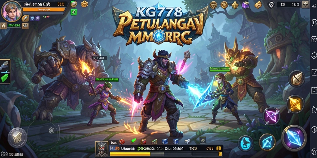 Gameplay mendebarkan di dunia luas MMORPG KG778.