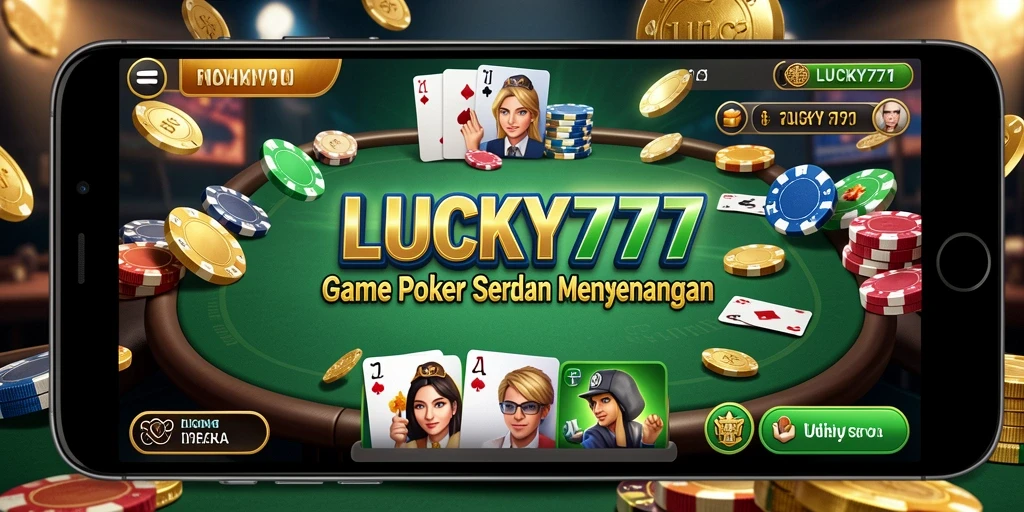 Screenshot gameplay LUCKY777 yang menampilkan momen seru bermain Poker.