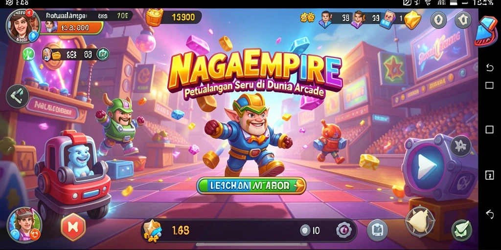 Tangkapan layar NAGAEMPIRE menampilkan pengalaman gameplay arcade yang penuh aksi.