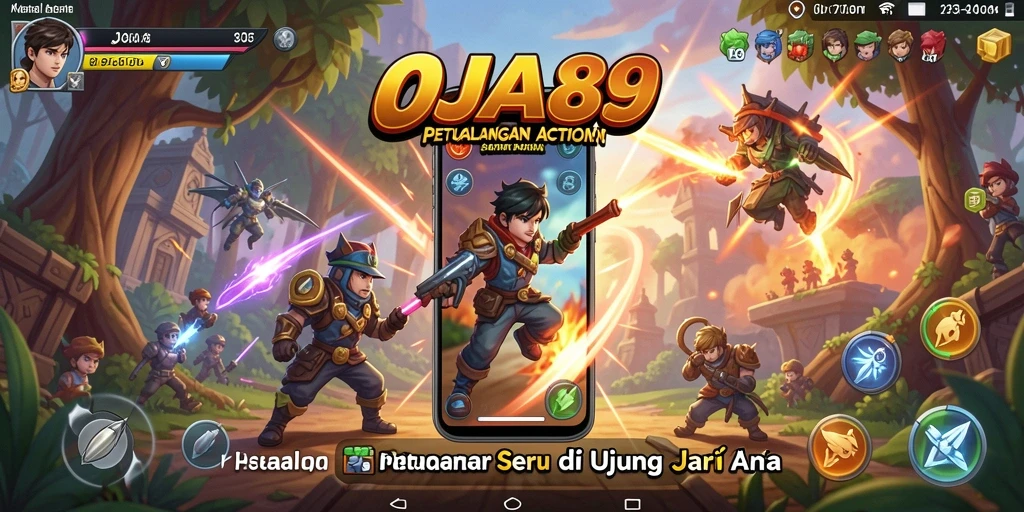 Screenshot gameplay OJA89 yang menampilkan pertarungan seru.