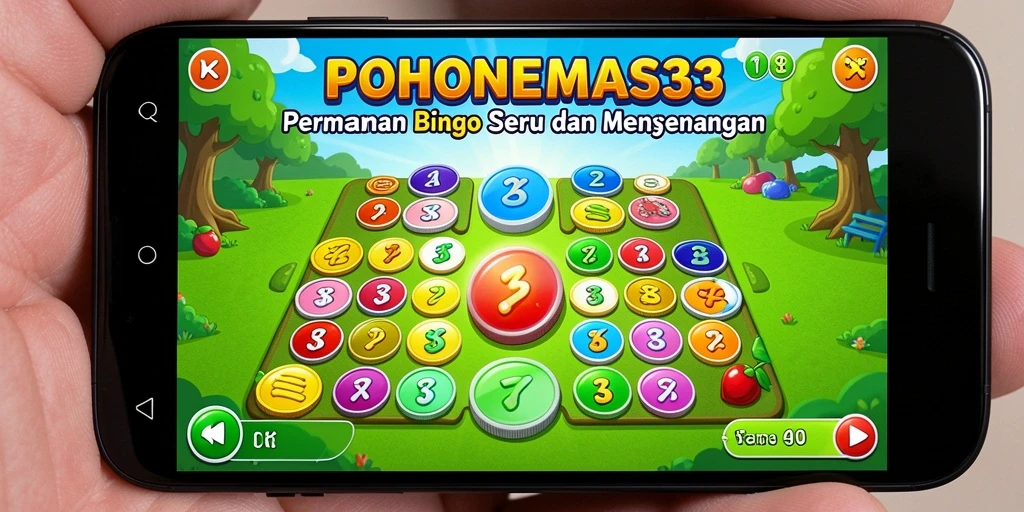 Tampilan gameplay seru dalam permainan Bingo POHONEMAS33.