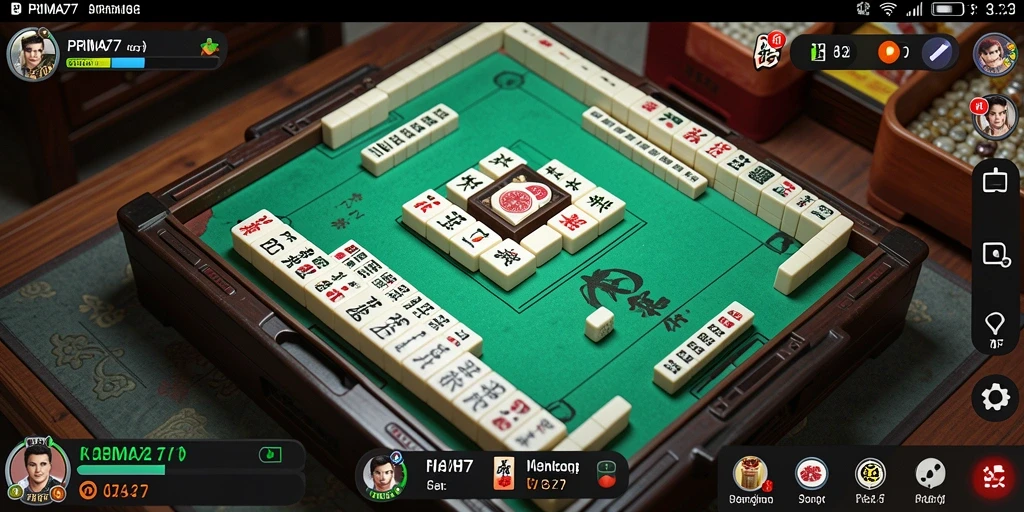 Tampilan gameplay Mahjong yang menarik dan seru di PRIMA77.