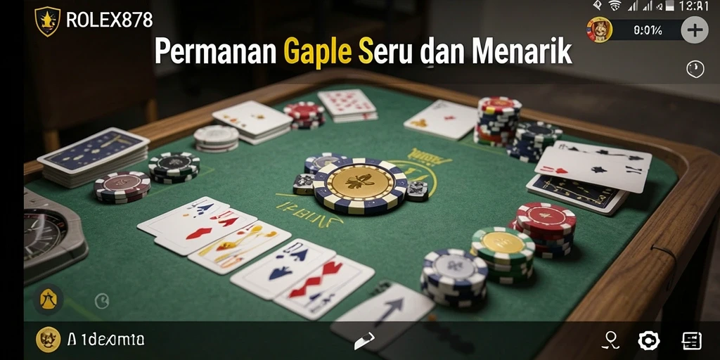 Gameplay Gaple yang seru dan interaktif di ROLEX878.