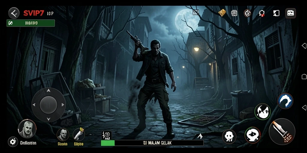 Tampilan gameplay SVIP7 yang menegangkan dan mencekam.