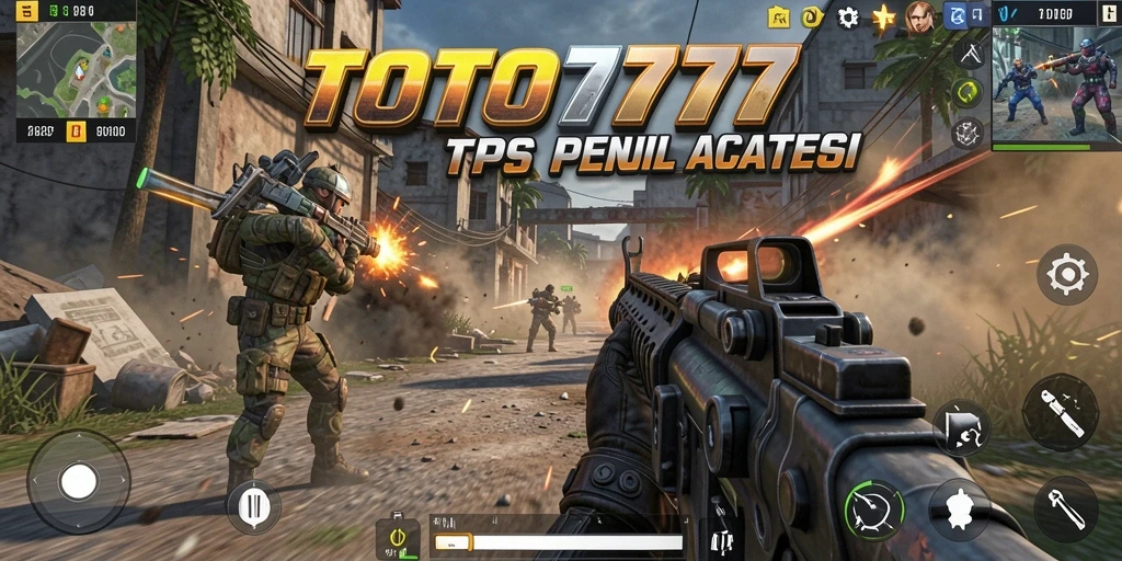 Tampilan screenshot TOTO777 yang menunjukkan aksi pertempuran TPS yang intens.