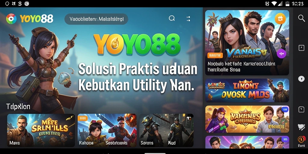 Tampilan fitur utama YOYO88 yang mudah dimengerti.